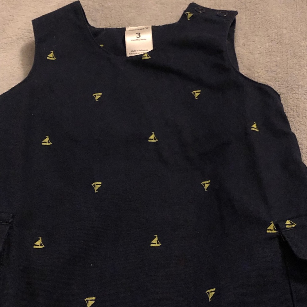 Carter’s Infant Boys Navy Blue Romper - Picture 3 of 3